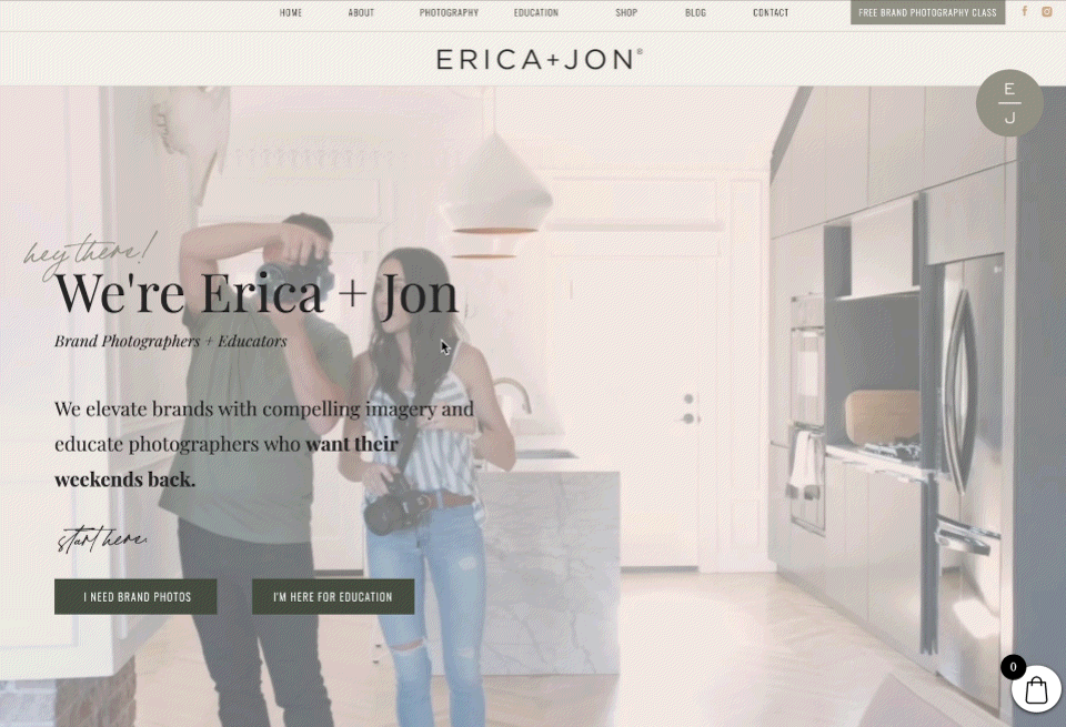Exit intent popup on a website gif